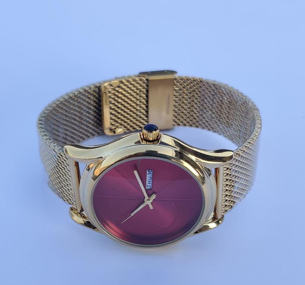 Calvin Klein Gold Stainless Steel Wrist Watch