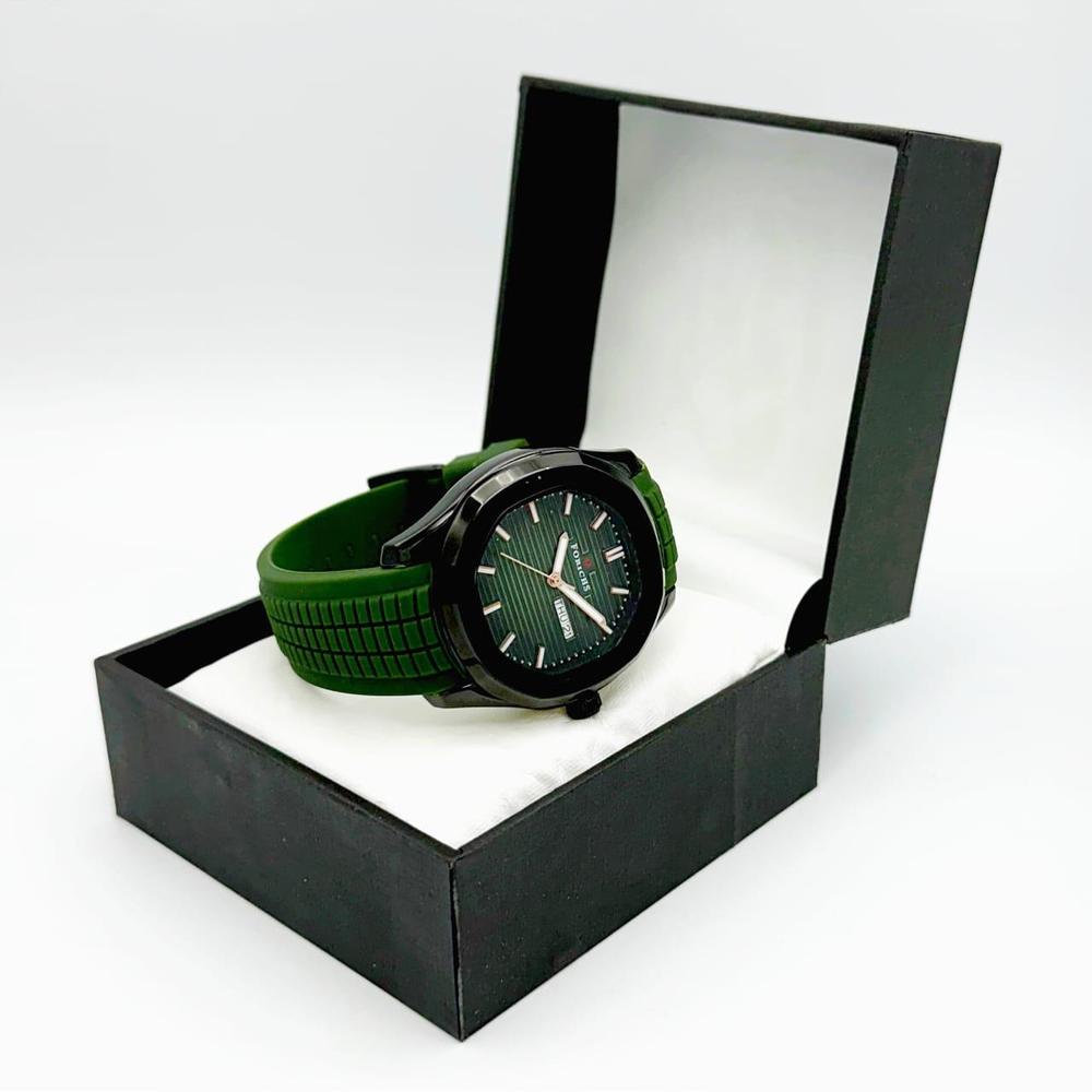 Forichs Men's Stylish Green Analog Watch