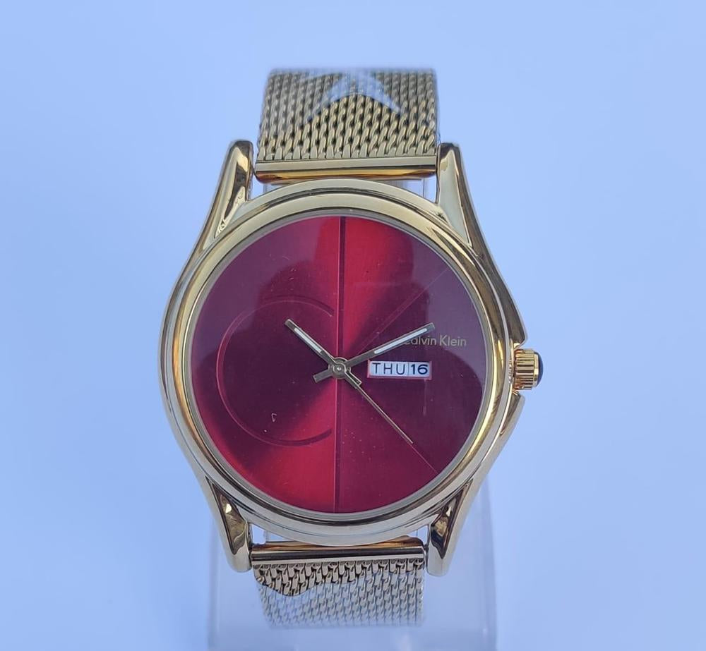 Calvin Klein Gold Stainless Steel Wrist Watch