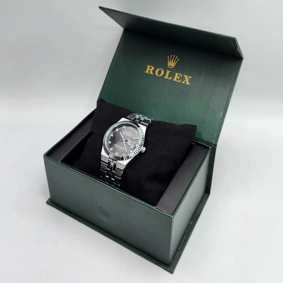 Rolex Datejust Diamond Black Dial Luxury Watch