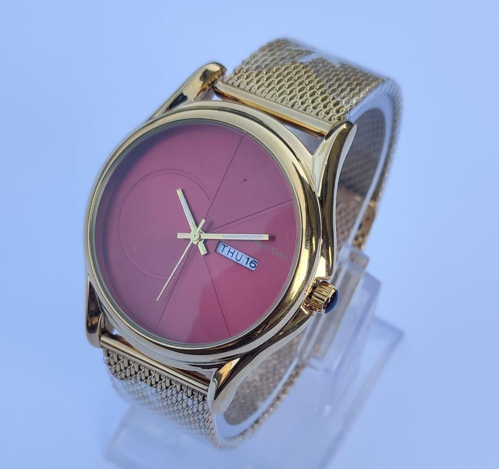 Calvin Klein Gold Stainless Steel Wrist Watch